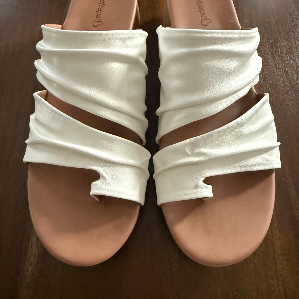 BareTraps Cream Sandals for Women